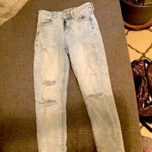 American Eagle Ne(x)t level stretch ripped jeans